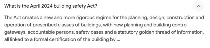 Building Safety Act 2024 